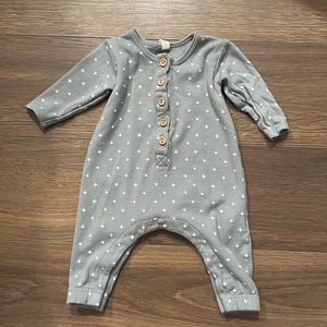 Q by Quincy Mae blue romper